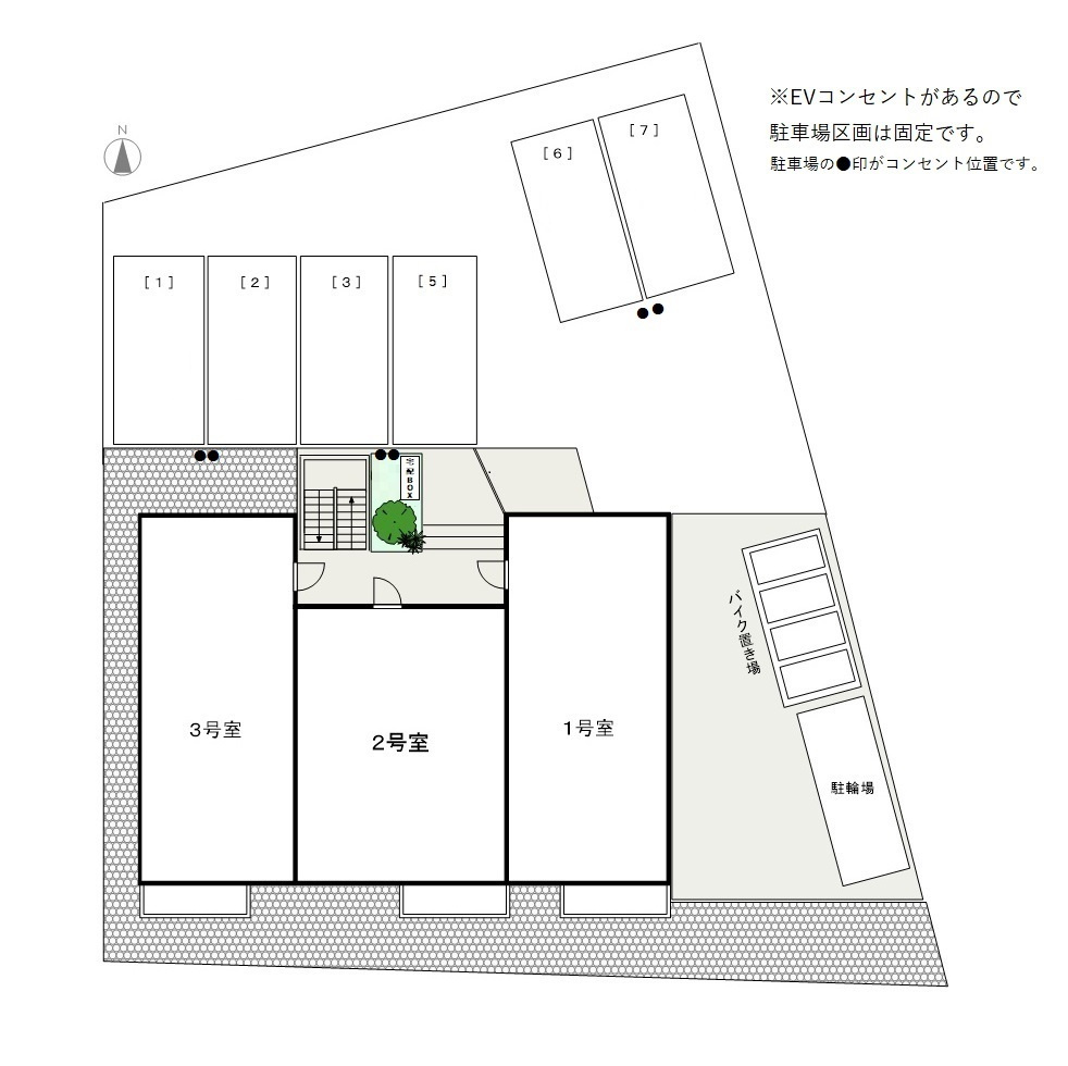 リベルテ石神の区画図