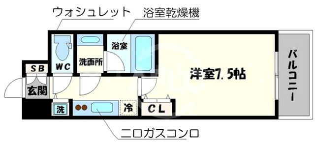 レジュールアッシュ上町台の間取り|レジュールアッシュ上町台　間取り