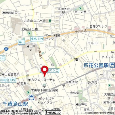 【地図】 | クレセール千歳烏山