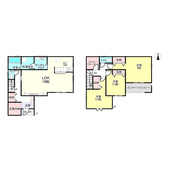 【間取り】 | 姫路市網干区垣内南町２期/全2棟