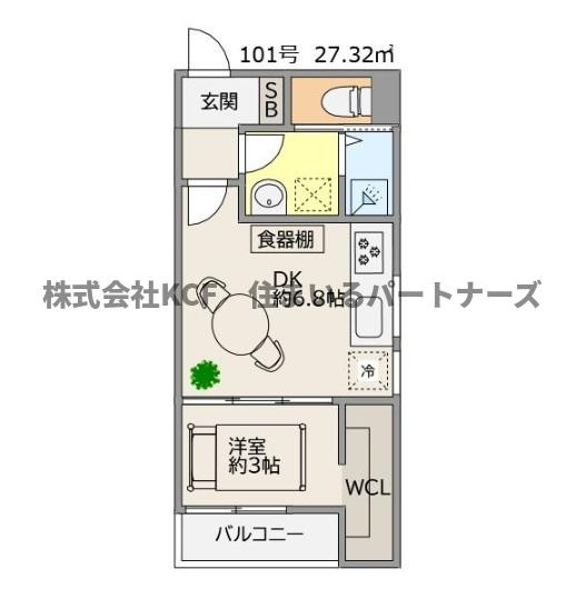TRIOVE JR久留米アクシスの間取り