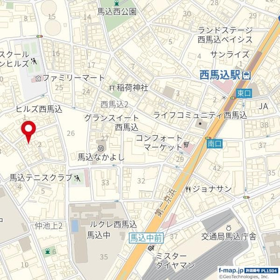 【地図】 | マイキャッスル西馬込