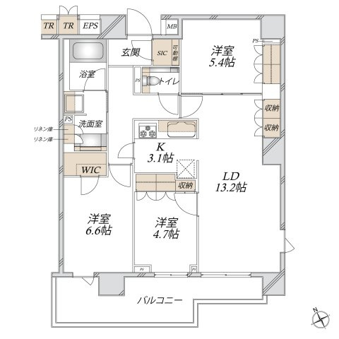 アトラス文京安藤坂の間取り