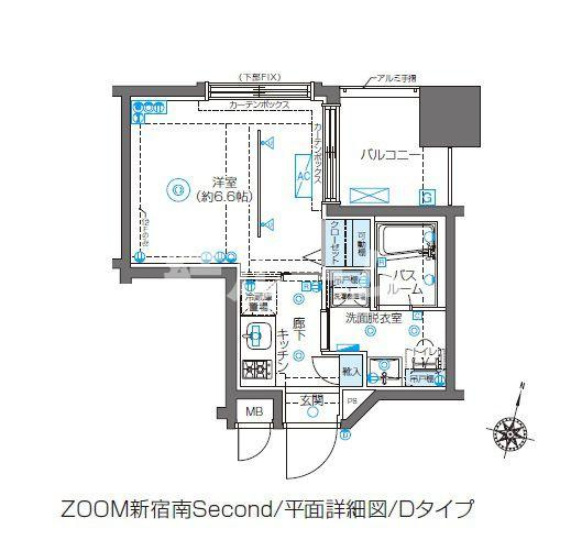 渋谷区千駄ヶ谷５丁目の賃貸マンションの間取り