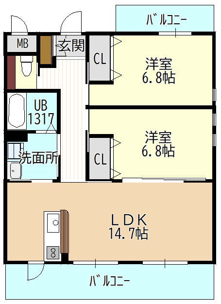 アクアグレイスの間取り