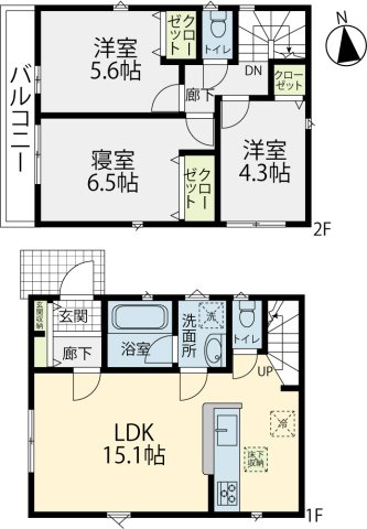 【間取り】の画像