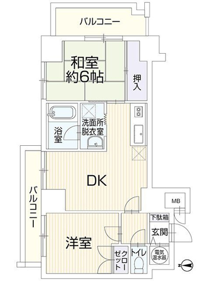 【間取り】 | ライオンズマンション博多　404