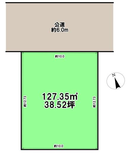 川越市霞ケ関北５丁目　売地の区画図
