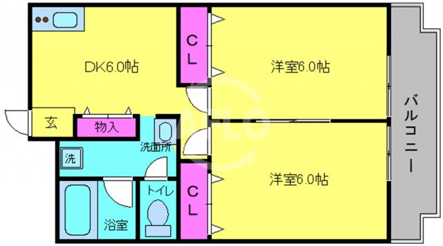 シティライフ有萬　堀江小学校区の間取り|シティライフ有萬　間取り