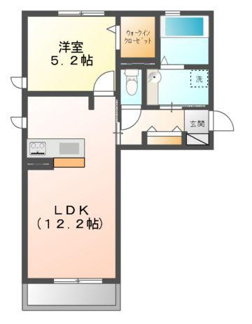 グランドソレイユ　Ａの間取り