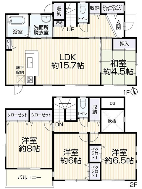 大津市仰木の里7丁目の間取り