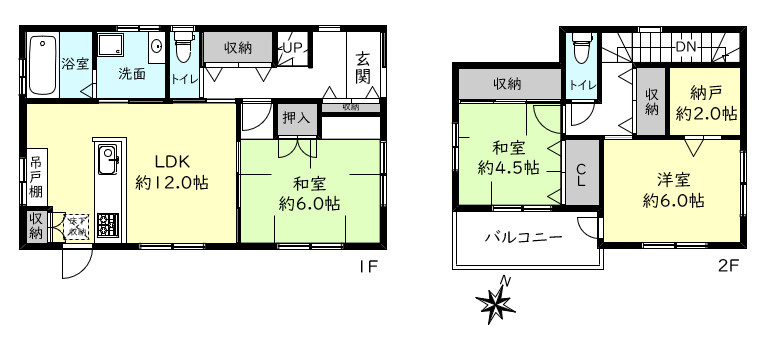 神戸市西区玉津町出合戸建の間取り