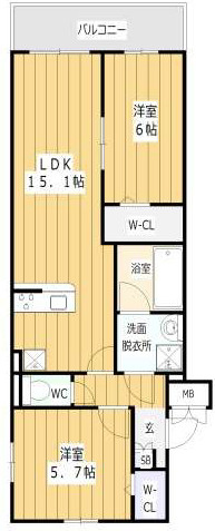 【間取り】 | M's Ring Grande 春日出北