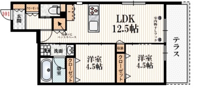 メゾンドソシオの間取り