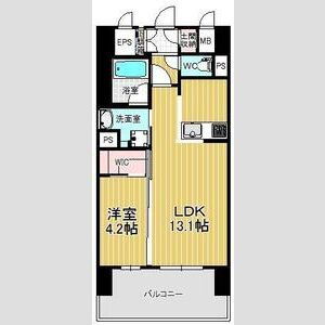 名古屋市中区大須３丁目の賃貸マンションの間取り