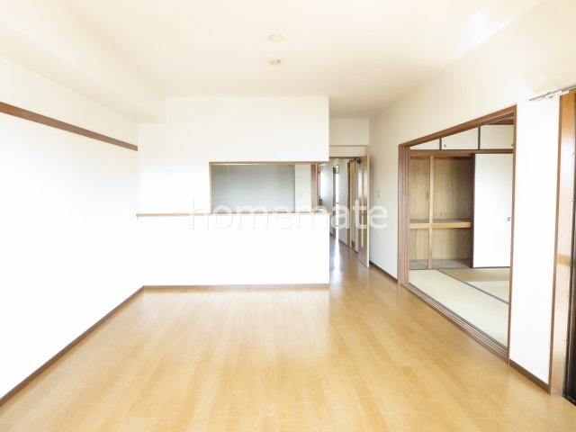 熊本市中央区新大江２丁目の賃貸マンションの居間・リビング