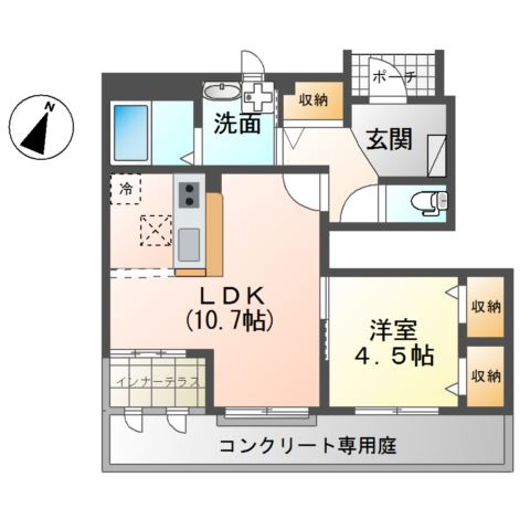 グラン　アゼリアの間取り
