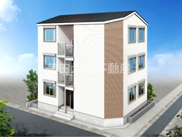 Maison Sora(メゾンソラの外観|2026年11月築　木造地上3階建て総戸数9戸インターネット無料オートロック宅配BOX
東京都大田区西糀谷4丁目　京急空港線糀谷駅近最寄り徒歩5分、京浜急行本線京急蒲田駅徒歩14分