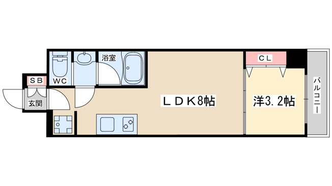 【間取り】 | ブエナビスタ西天満
