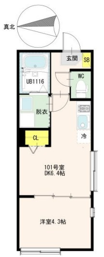 足立区千住緑町３丁目のアパートの間取り