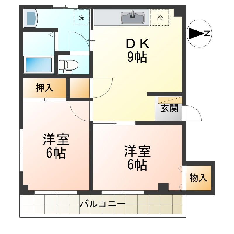 ライフステージカザマの間取り