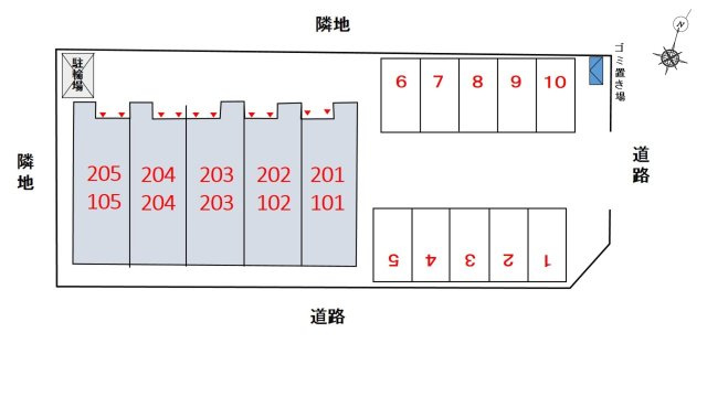 セレッソ松代の駐車場|駐車場