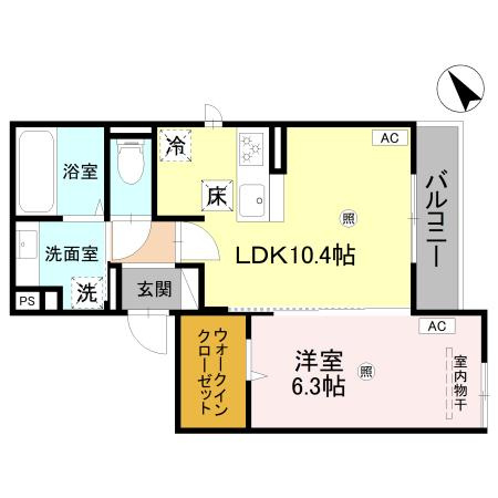 ENCHANTE大久保駅前 の間取り