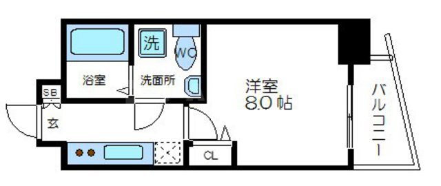 セレニテ谷町calmeの間取り|セレニテ谷町calme（セレニテ谷町カルム）　間取り