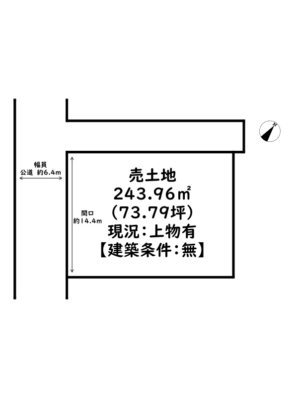 姫路市田寺山手町/売土地の土地図