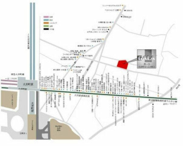 ガーラ大井町ゼームス坂上の地図