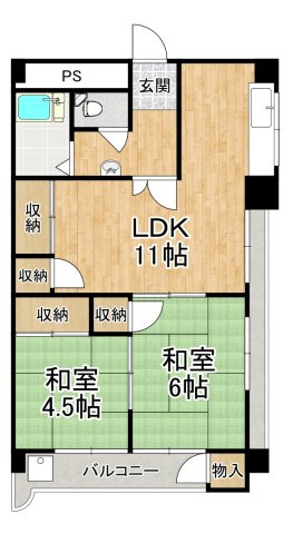 【間取り】 | メイゾン初芝