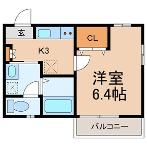 市川市東菅野２丁目のアパートの間取り
