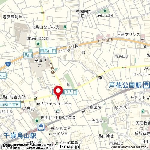クレセール千歳烏山の地図