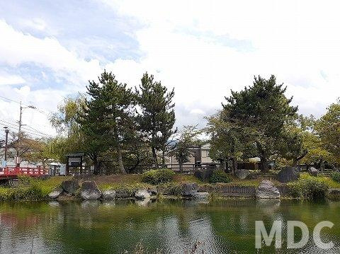吉野川市鴨島町喜来のアパートの周辺|江川・鴨島公園まで850m