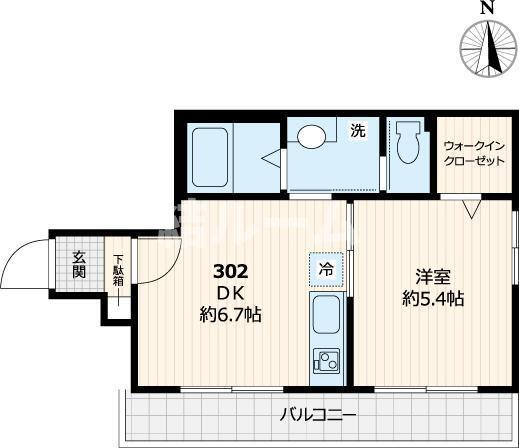 豊島区池袋本町４丁目のアパートの間取り