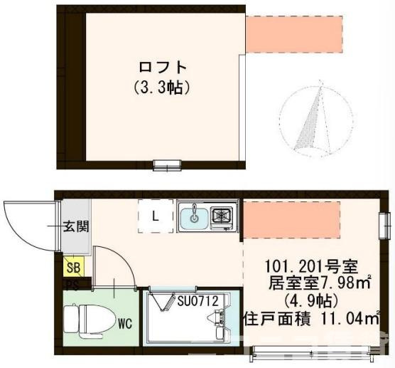 江東区大島７丁目のアパートの間取り