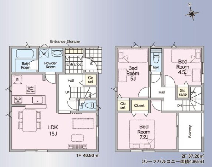 野田市蕃昌第2　新築戸建　3号棟の間取り