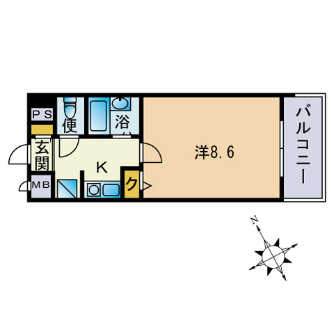 ライオンズステーションプラザ箱崎の間取り
