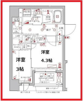 【間取り】 | クレイシアアイズ台東竜泉
