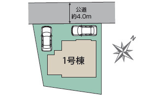 《仲介手数料半額》狭山市北入曽　全1棟の区画図