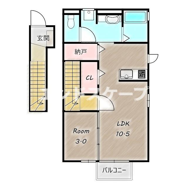 プレシャス　Ａの間取り|高崎、前橋エリアのお部屋探しはエンドスケープまで！お客様の理想お聞かせ下さい♪