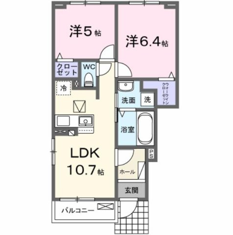 ユーコートの間取り
