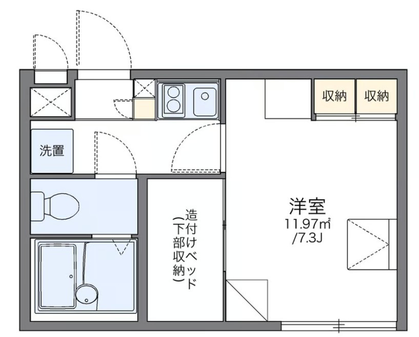 レオパレス新柏の間取り