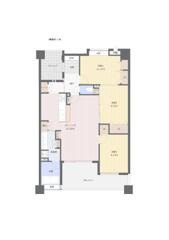 アルフィーネ香住ヶ丘シーサイドの間取り
