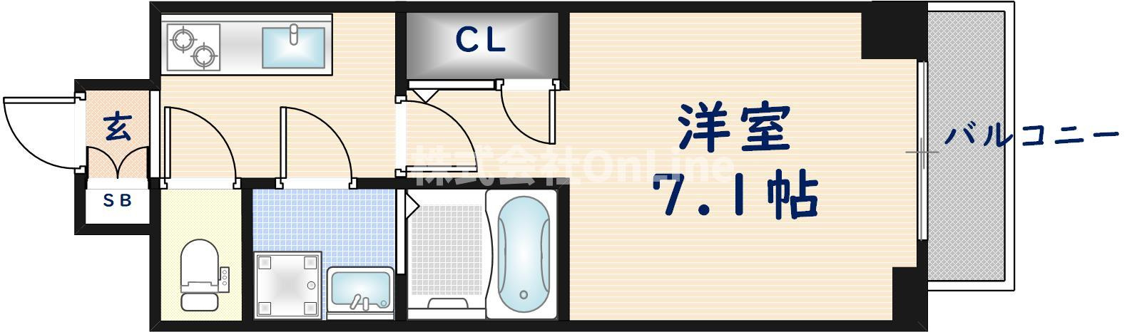 S-RESIDENCE高井田Centralの間取り