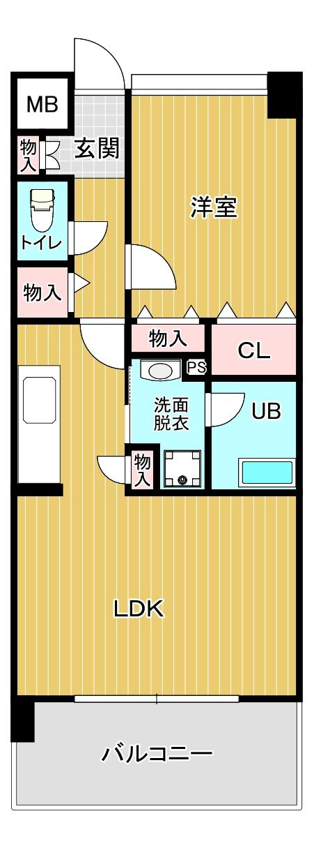 レジデンス空港北の間取り
