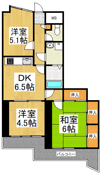 ラビオン協和 の間取り