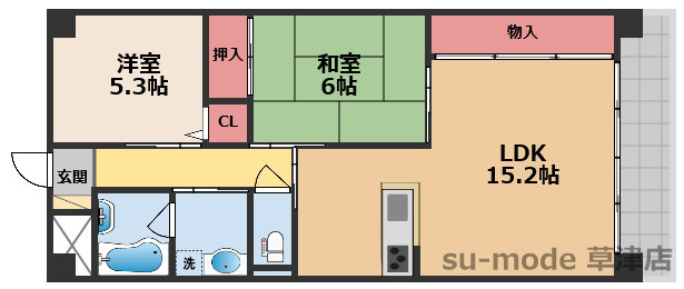 【間取り】 | ラルーチェキタガワ | 間取りです