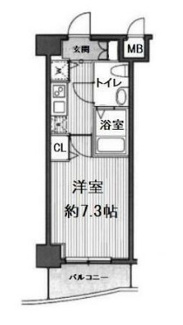 【間取り】 | グランド・ガーラ西麻布 | 間取りです。