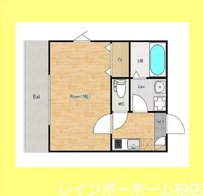 ジーメゾン柏若葉町スリール　特典：仲介手数料が無料です!!の間取り